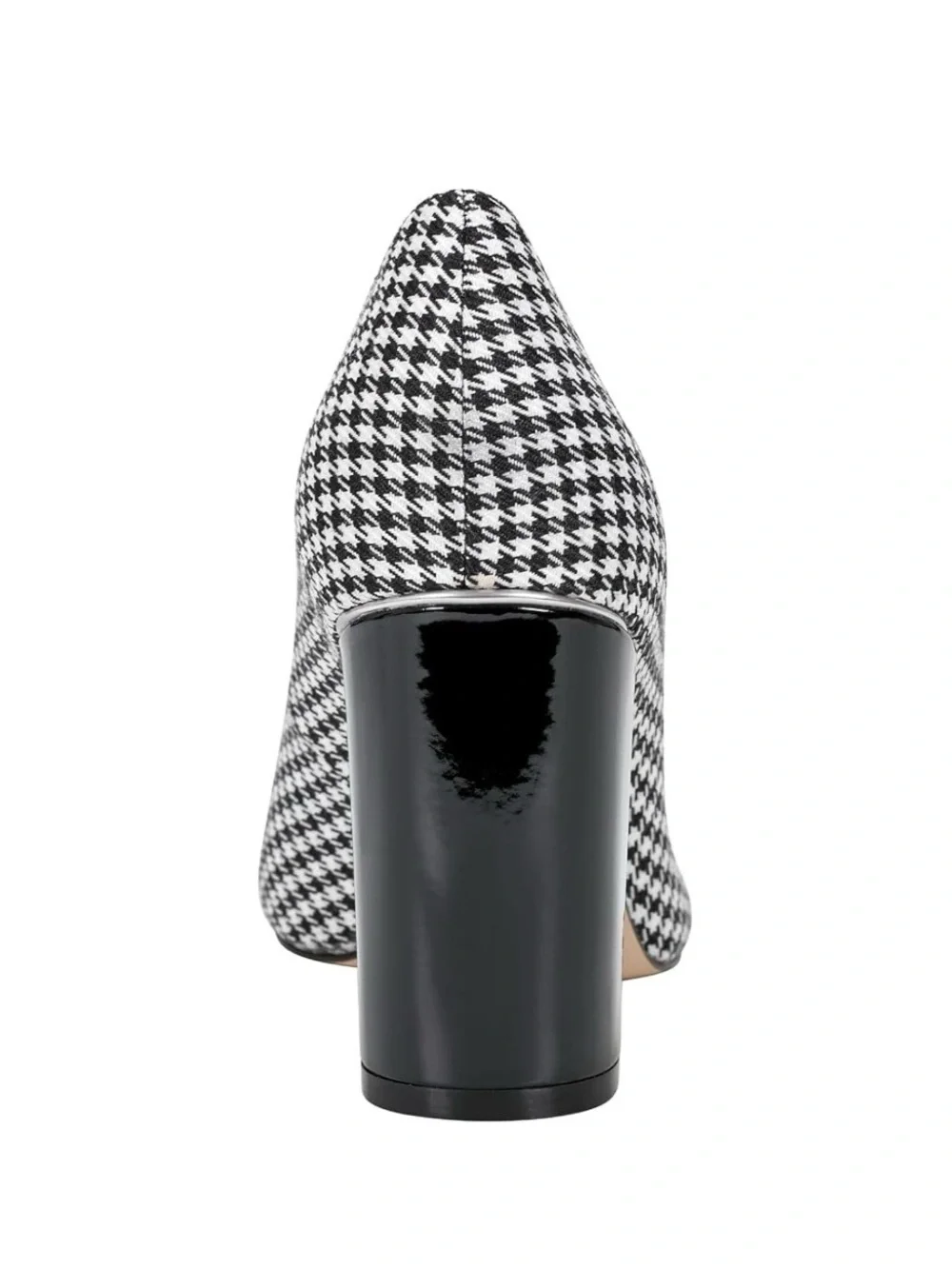 Marc Fisher viviene Black and White Houndstooth Pointed Toe Flats